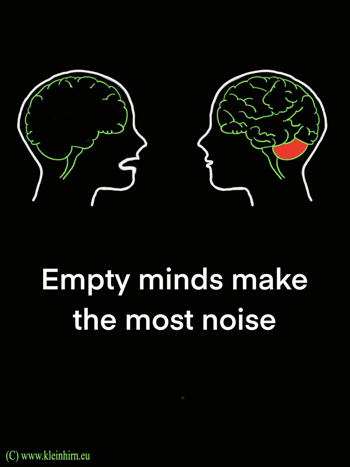 Empty minds make the most noise – Wenzlaff.de